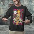Retro Pop Art Vintage Style Blonde Psychedelic 50s Nostalgia Unisex Sweatshirt Retro Pop Art Vintage Style Blonde Psychedelic 50s Nostalgia Unisex Sweatshirt