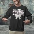 Retro Senior 2027 Girl Coquette Bow Class Of 2027 Graduation Unisex Sweatshirt