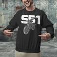 Retro Simme Moped Nostalgia Eastern Block Schwalbe Driver DDR Unisex Sweatshirt