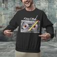 Rewind Cassette Tape Nostalgia 80s 90s Retro Music Lover Unisex Sweatshirt