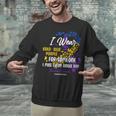 Ribbon Bladder Cancer Angel Support Memory Unisex Sweatshirt