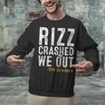 Rizz Crashed We Out 5th Grade Graduation Fifth Graders Unisex Sweatshirt