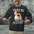 Rosie Riveter Nurse Shirt Nurse Graduation Shirt Unisex Sweatshirt