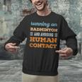 Running On Badminton Social Introvert Humor Vintage Unisex Sweatshirt Running On Badminton Social Introvert Humor Vintage Unisex Sweatshirt