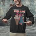Running Together Always Connected Anime Nostalgia Message Unisex Sweatshirt