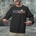 Senior 2023 American Flag USA Graduation Class Of 2023 Women Kids Men Unisex Sweatshirt