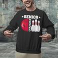 Senior 2025 Bowling Player Class Of 2025 Graduation Seniors Unisex Sweatshirt