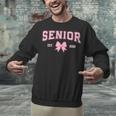 Senior 2026 Class Of 2026 Coquette Pink Bow Graduation 2026 Unisex Sweatshirt