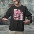 Senior 2026 Class Of 2026 Cute Coquette Pink Bow Graduation Unisex Sweatshirt