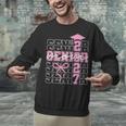Senior Mom 2027 Class Of 2027 Coquette Bow Graduation 2027 Unisex Sweatshirt