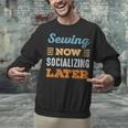 Sewing Now Minimal Socializing Introvert Vintage Unisex Sweatshirt Sewing Now Minimal Socializing Introvert Vintage Unisex Sweatshirt