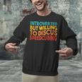 Speedcuber Introvert Cube Solver Speedsolving Speedcubing Unisex Sweatshirt