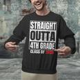 Straight Outta 4th Grade Graduation Class 2028 Fourth Grade Unisex Sweatshirt