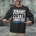 Straight Outta Junior High School Graduation Class Of 2022 Unisex Sweatshirt