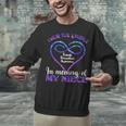 Suicide Prevention Shirt Teal & Purple In Memory Of Niece Unisex Sweatshirt