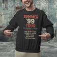 Summer 99 Tour Original Playlist Retro Nostalgia Unisex Sweatshirt