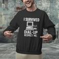 I Survived Dial-Up Internet – Retro 90s Nostalgia Unisex Sweatshirt