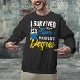 i Survived My Fiance's Masters Degree Graduation Gifts Unisex Sweatshirt