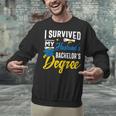 i Survived My Husbands Bachelors Degree Graduation Gifts Unisex Sweatshirt