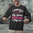 I Survived My Mom's Nursing Degree Nurse Graduation Unisex Sweatshirt