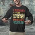 i Survived My Wife Bachelor's Degree Wife Graduation Unisex Sweatshirt