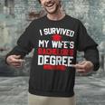 I Survived My Wife's Bachelor's Degree Graduation Unisex Sweatshirt