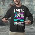 Teal & Purple In Memory Of My Brother Suicide Prevention Unisex Sweatshirt