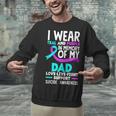 Teal & Purple In Memory Of My Dad Suicide Prevention Unisex Sweatshirt