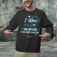 Teal Ovarian Cancer Angel Memory Warrior Support Family Unisex Sweatshirt