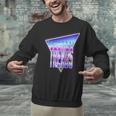 Temporal Trends Vaporwave Style Retro Nostalgia Look Unisex Sweatshirt