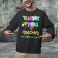 Thank You Teacher Appreciation Graduation Men Women Kids Unisex Sweatshirt