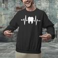 Tooth Heartbeat Dentist Graduation Party Dental Heartbeat Unisex Sweatshirt
