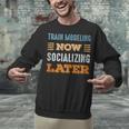 Train Modeling Now Minimal Socializing Introvert Vintage Unisex Sweatshirt