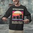 Unique Art For Introverted Cat Fans -Adults Cat Humorous Introvert Small Unisex Sweatshirt Unique Art For Introverted Cat Fans -Adults Cat Humorous Introvert Small Unisex Sweatshirt