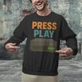 VHS Cassette Retro Analog Nostalgia Theme Unisex Sweatshirt