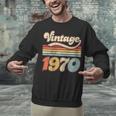 Vintage 1970 Birthday Retro Style 70's Born Nostalgia Outfit Unisex Sweatshirt