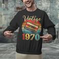 Vintage 1970 Retro Cassette Tape 70s Born Nostalgia Birthday Unisex Sweatshirt Vintage 1970 Retro Cassette Tape 70s Born Nostalgia Birthday Unisex Sweatshirt