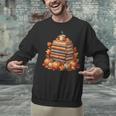 Vintage Autumn Books Pumpkin Coffee Book Lover Reading Unisex Sweatshirt