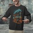 Vintage Locomotive Nostalgia Railroad Stars Unisex Sweatshirt
