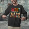 Vintage Peace Out 5th Grade Graduation Last Day Of School Unisex Sweatshirt