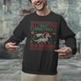 All I Want For Christmas Is A Dragon & Books Ugly Sweater Unisex Sweatshirt