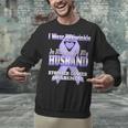 I Wear Periwinkle In Memory Of My Husband Stomach Cancer Unisex Sweatshirt