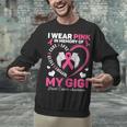 I Wear Pink In Memory Of My Gigi Breast Cancer Awareness Unisex Sweatshirt