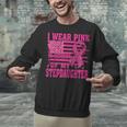 I Wear Pink In Memory Of My Stepdaughter Breast Cancer Unisex Sweatshirt