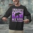 I Wear Purple In Memory Of My Dad Alzheimer's Awareness Day Unisex Sweatshirt