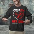 I Wear Red In My Memory Of My Dad Heart Disease Awareness Unisex Sweatshirt I Wear Red In My Memory Of My Dad Heart Disease Awareness Unisex Sweatshirt