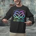 I Wear Teal & Purple Memory Of My Brother Suicide Prevention Unisex Sweatshirt