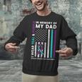 I Wear Teal & Purple In Memory Of My Dad Suicide Prevention Unisex Sweatshirt
