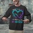 I Wear Teal & Purple In Memory Of My Nephew Unisex Sweatshirt
