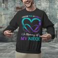 I Wear Teal & Purple In Memory Of My Niece Unisex Sweatshirt I Wear Teal & Purple In Memory Of My Niece Unisex Sweatshirt